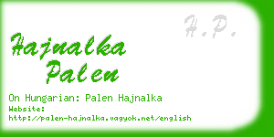 hajnalka palen business card